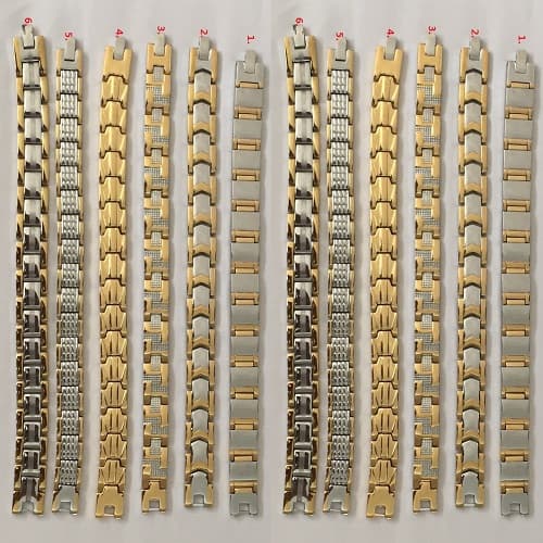 Golden And Silver Titanium Bio Magnetic Bracelet at Rs 240/piece in Surat